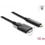 Delock 83632 aktiivinen optinen kaapeli USB 10 Gbps, USB Type-C - Micro-B, 10 m