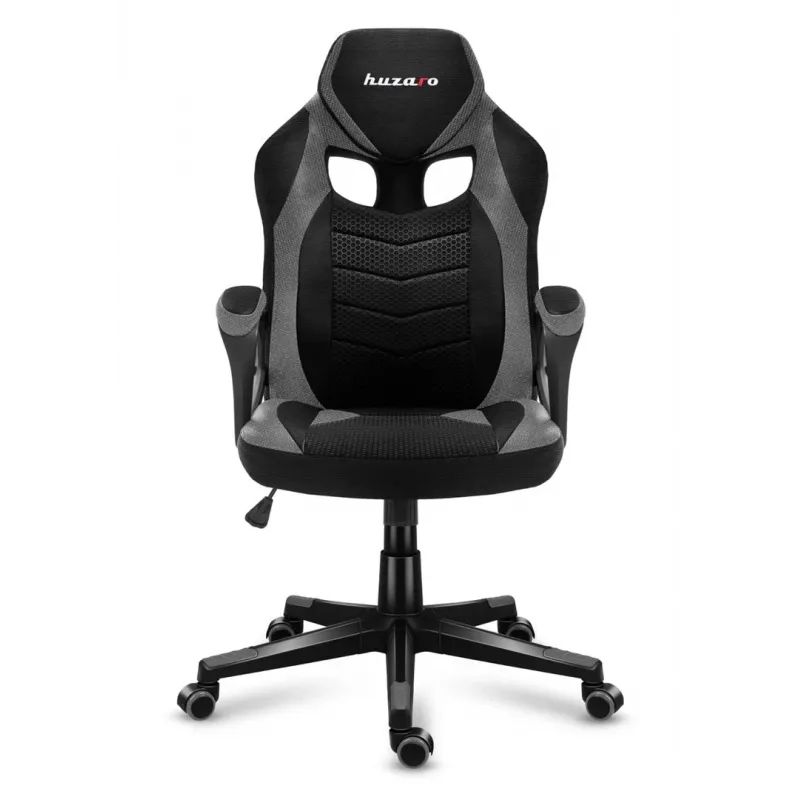 Huzaro FORCE 2.5 harmaa MESH pelituoli, verkkopenkki, musta, harmaa