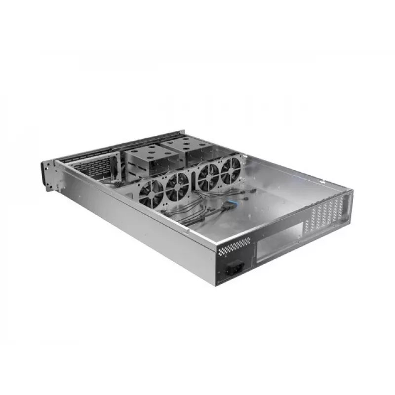 Rack-kotelo Lanberg SC01-6502-12B 2U musta 7 tuuletinta