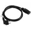 Virtajohto CEE 7/7 - IEC 320 C19 16A VDE 1,8M musta