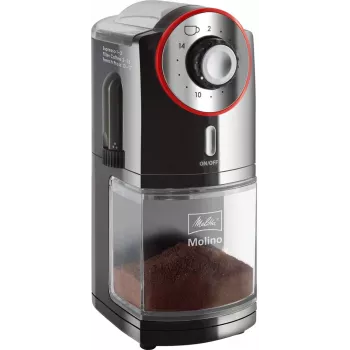 Melitta Molino 100 W musta, punainen, ruostumaton teräs