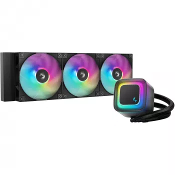 All-in-One-nestekylmä DeepCool LE360 V2 3x 120 mm tuulettimilla, Hydro Dynamic Bearing, musta, tukee LGA1150/1151/1155/1200/1700/AM4/AM5