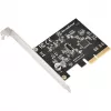 SilverStone SST-ECU07 PCIe 3.0 x4 USB 3.2 Gen 2x2 -sovituskortti, 1x sisäinen USB-C, matala profiili