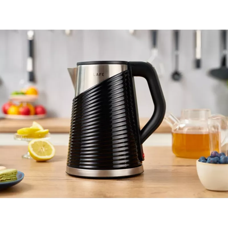 Sähköinen vedenkeitin LAFE 1,8 l 2200 W Elegant musta
