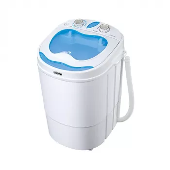 Päältä täytettävä pesukone Mesko MS 8053 — 3 kg kapasiteetti, 360×370×530 mm, sininen/valkoinen
