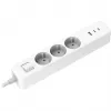 Haaroituspistorasia Xiaomi BHR07UKEU — 3 AC-lähtöä Type F, 250 V, 1,4 m kaapeli, valkoinen