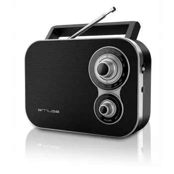 Muse | M-051R | 2-alue taskuradio | musta