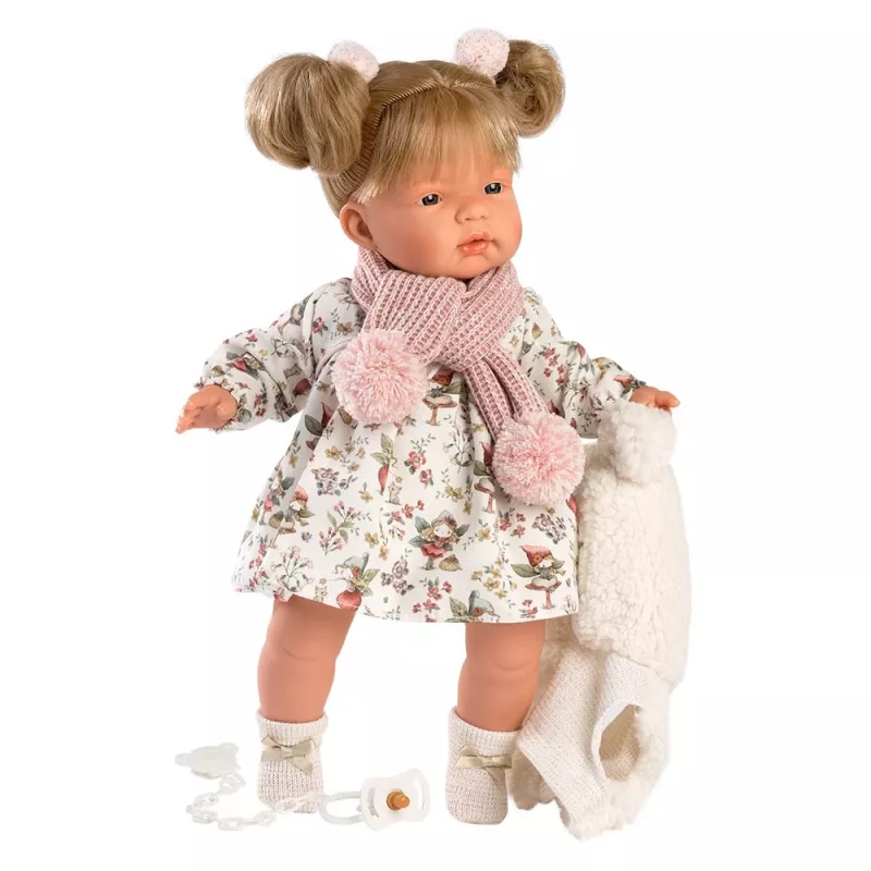 Nukke Llorens Joelle 38 cm pehmeä runko — Llorens Joelle 38 cm pehmeärunkoinen nukke