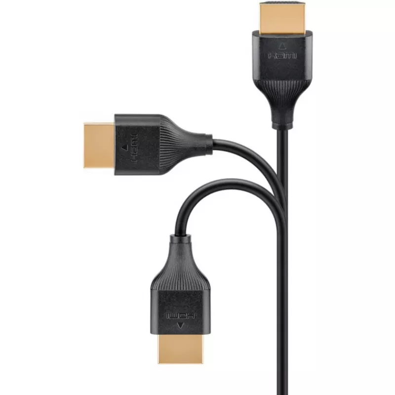 HDMI-kaapeli WENTRONIC Slim 75295 — 4K 60Hz, ohut muotoilu