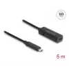 USB-kaapeli DeLOCK 80028 5 m USB-C musta