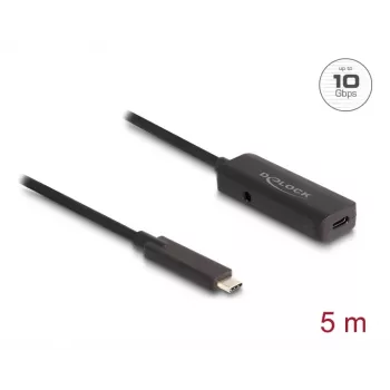 USB-kaapeli DeLOCK 80028 5 m USB-C musta