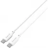 4smarts USB-C / USB-C -silikonikaapeli High Flex 60W 1,5 m valkoinen