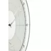 NeXtime kello 8125 Fancy Round, Ø43 cm, seinäkello, valkoinen/hopea