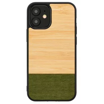 Man and wood -puhelinkotelo iPhone 12 mini – bambumetsä musta