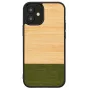 Man and wood -puhelinkotelo iPhone 12 mini – bambumetsä musta