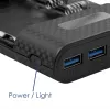 Akyga AK-BC-04 varavirtalähteen kotelo 20000 mAh, 8x 18650, 18W PD QC4+, USB-C, 2x USB-A, Lightning