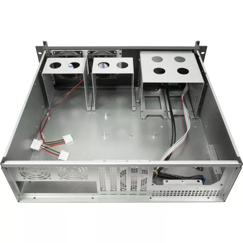 Palvelinkehikko Inter-Tech 3U-K-340L musta ATX 60 mm:n tuuletin