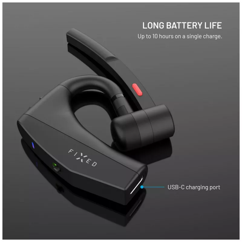 FIXED Talk Pro Bluetooth-kuulokemikrofoni, musta
