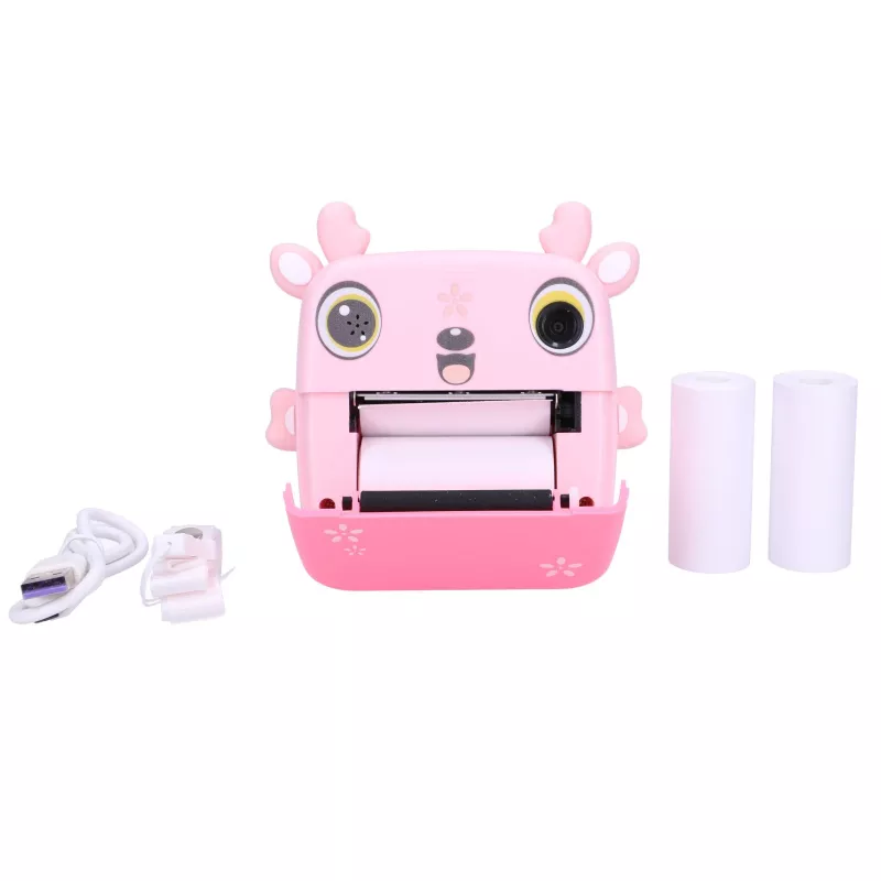 Extralink sarja | lämpötulostin EPP-005 pinkki + lämpöpaperi 3 rullaa | fawn