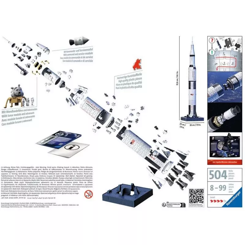 3D-palapeli Ravensburger 11545 440 palaa suositeltu ikä 8-99