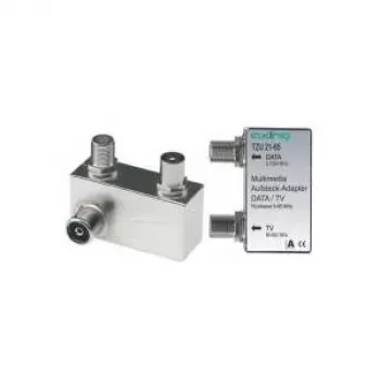 axing TZU 21-65 - kaapelinsplitteri/liitin - 5 - 1006 MHz - hopea - metalli - uros/naaras - A