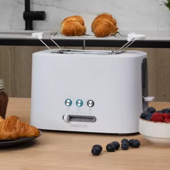 Leivänpaahdin Toast&Taste 9000 Double valkoinen (valkoinen, 980 wattia, 2 viipaleelle paahtoleipää)