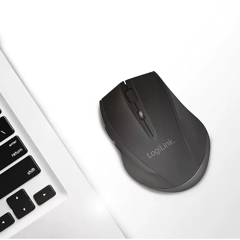 Logilink langaton hiiri BT5.0, ergonominen, musta