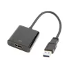 USB-näytönohjainadapteri GEMBIRD A-USB3-HDMI-02, HDMI-lähtö, jopa 1920x1080, musta, 36 g