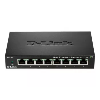 D-Link DES-108 musta