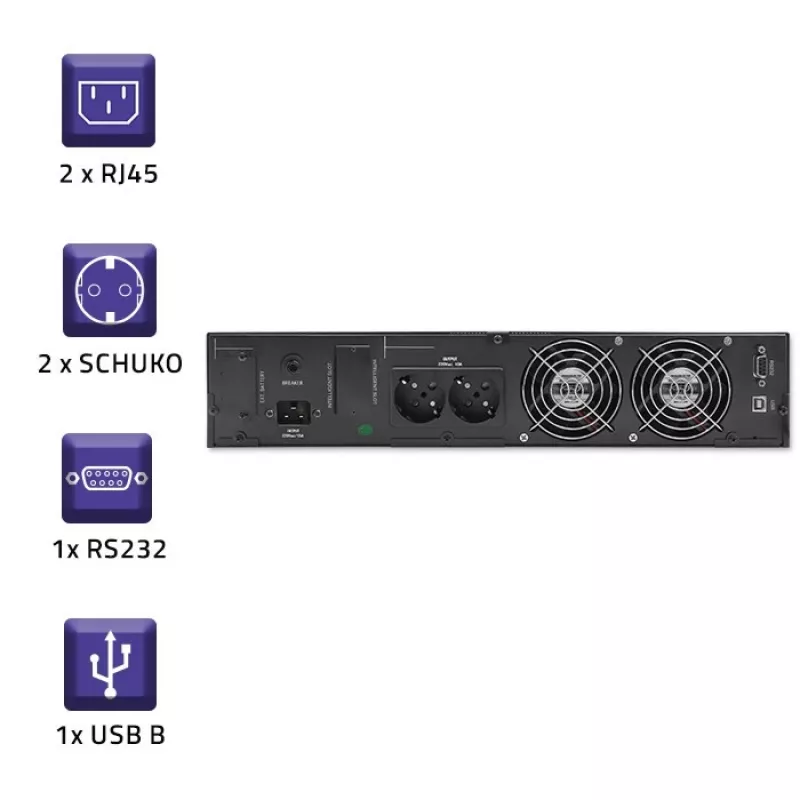 UPS QOLTEC 53946 Line-Interactive 2 kVA UPS