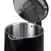IDEAL vedenkeitin 1,7 l, teräskotelo, teho 1500 W, musta