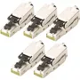 Digitus CAT 6A kenttäasennettava liitin STP 5 kpl RJ-45 liitin hopea