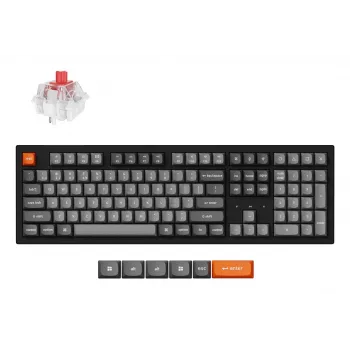 Keychron K10 Max QMK -näppäimistö yleismalli USB RF Wireless Bluetooth musta