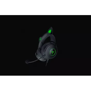 Razer Kraken V2 Pro Kitty Edition – johdollinen over-ear-pelikuuloke, musta