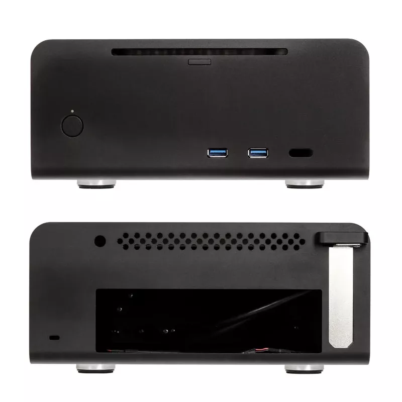 Streacom ST-FC8B Alpha Optical fanless HTPC-kotelo + 120 W virtalähde