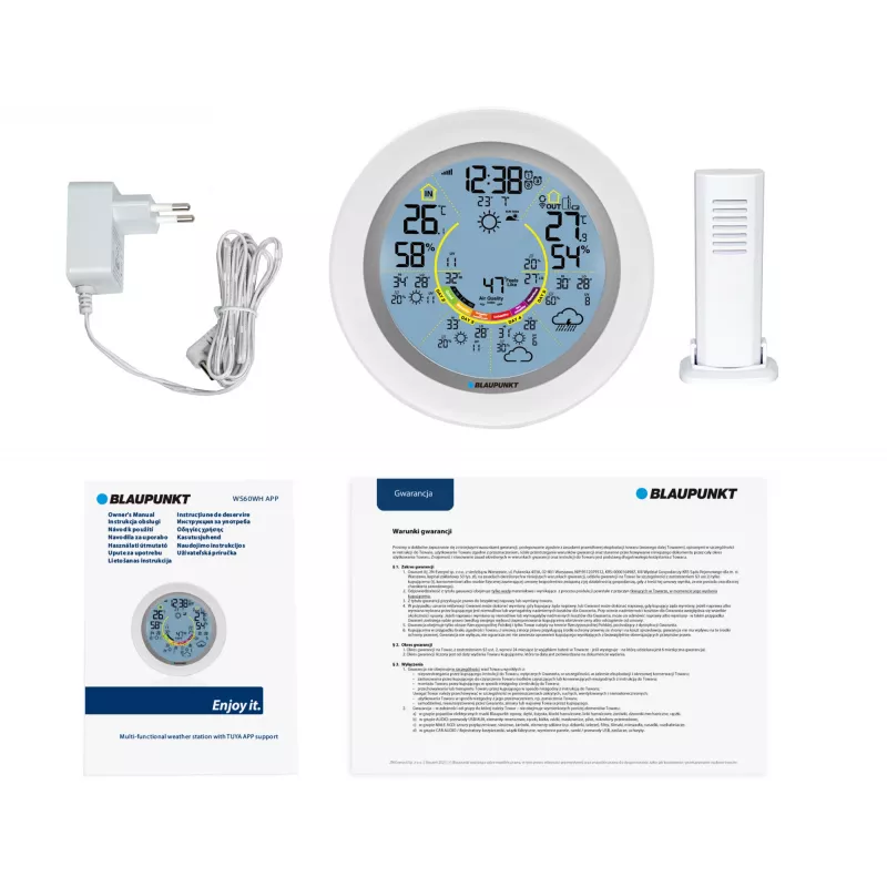 Blaupunkt WS60WH App sääasema, valkoinen