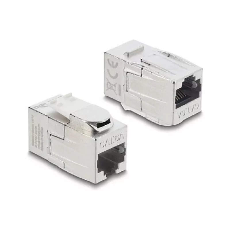Keystone-liitin DELOCK RJ45-rasia-RJ45-rasia — inline-verkkoliitin (malli 90796)