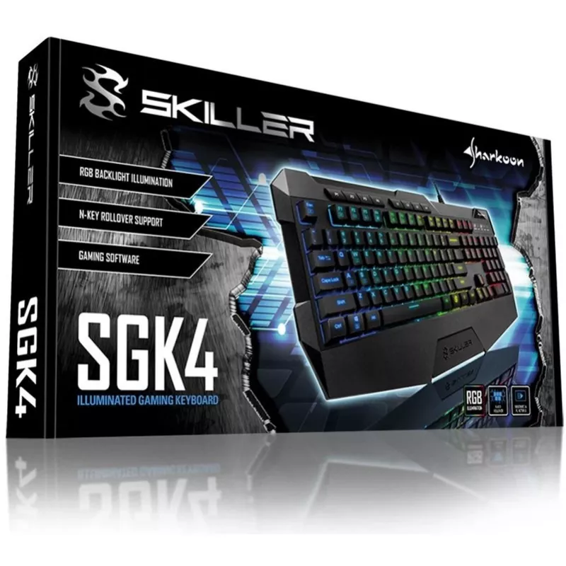 Sharkoon SKILLER SGK4 näppäimistö peli USB QWERTZ saksa musta