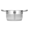 Pyöreä ruostumattomasta teräksestä valmistettu kattila Resto Kitchenware Libra 1,9 L