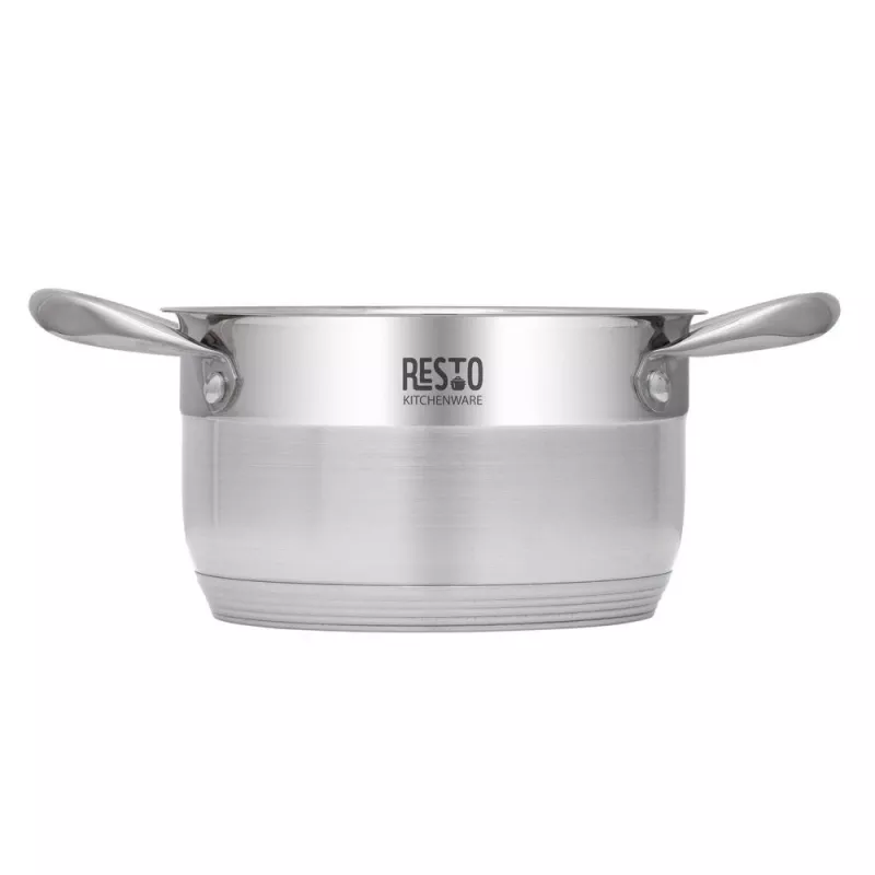 Pyöreä ruostumattomasta teräksestä valmistettu kattila Resto Kitchenware Libra 1,9 L