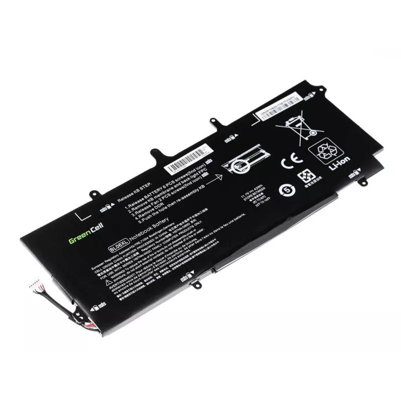 GREENCELL HP108 akku Green Cell BL06XL HSTNN-DB5D 722297-001 722236-2C1 HP EliteBook Folio