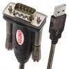 UNITEK Y-105 sarjakaapeli musta 1,5 m USB Type-A DB-9