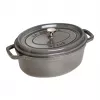 Ovaali pata valurautaa Staub 29 cm, grafiitinharmaa