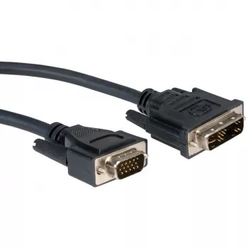 ROLINE DVI-VGA-kaapeli, DVI (12+5) ST - HD15 ST 5,0 m (11.04.5450)