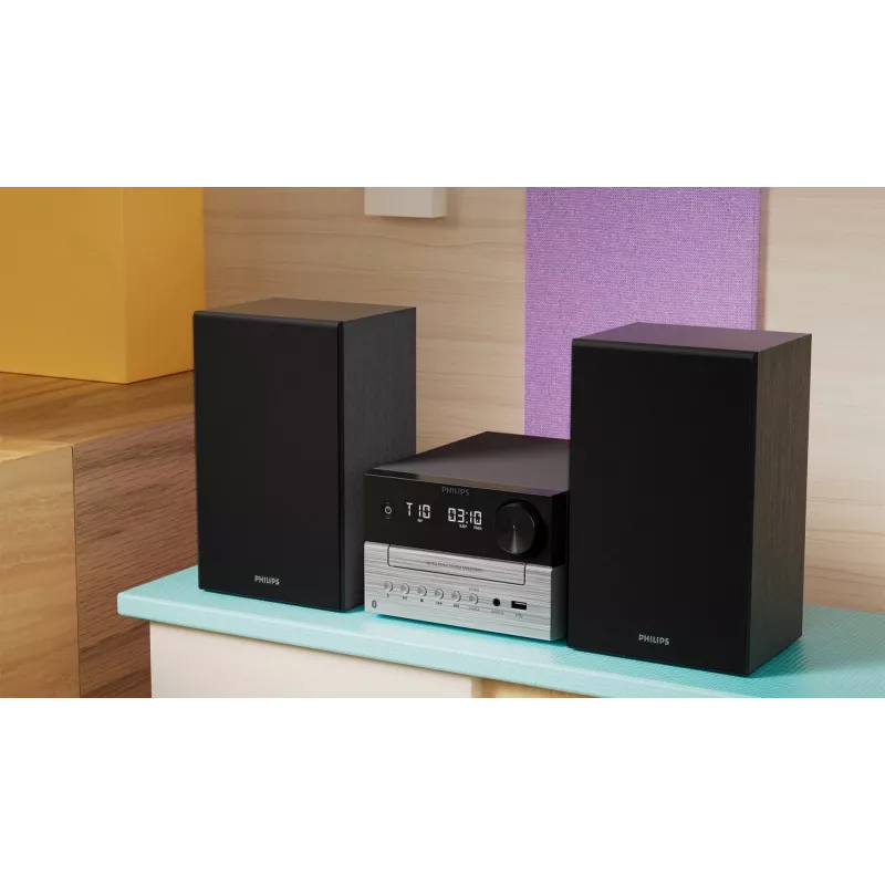 Philips TAM3205M2 kotiaudiöjärjestelmä kotiaudio-mikrojärjestelmä 20 W musta, hopea