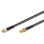 Koaksiaalikaapeli Microconnect 51675 RP-SMA RP-SMA 1 m musta