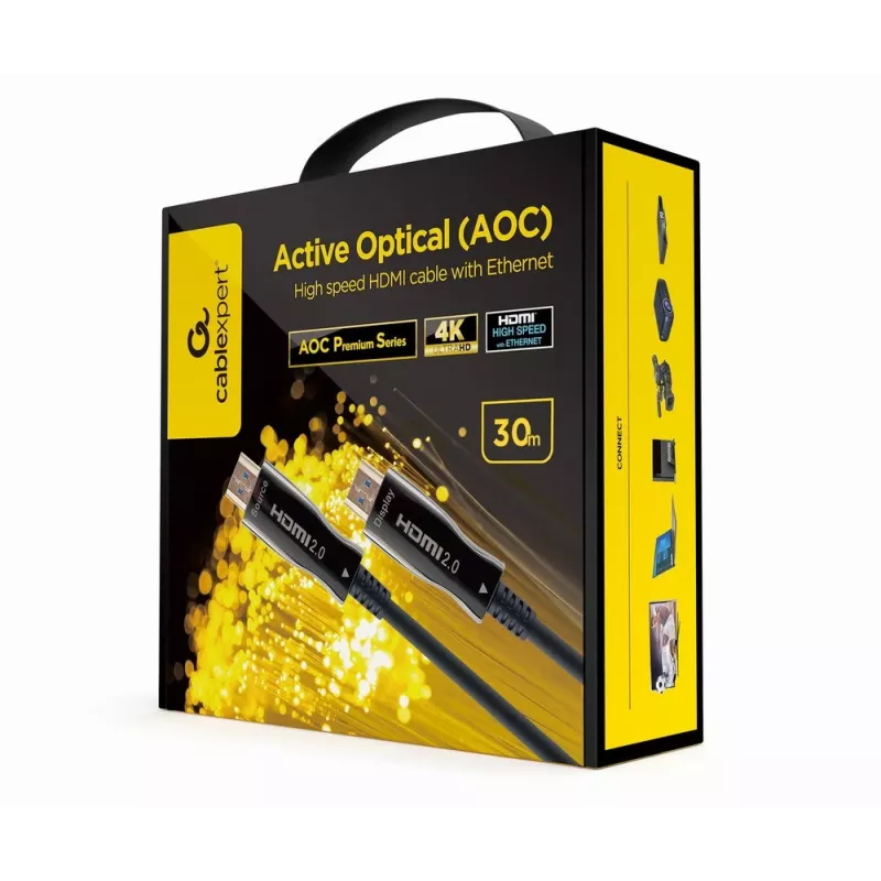 HDMI-kaapeli Gembird CCBP-HDMI-AOC-30M-02 30 m HDMI Type-A uros musta