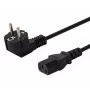 Virtakaapeli SAVIO CL-146 — 3 m, IEC C13 IEC tyyppi E -pistokkeeseen, musta