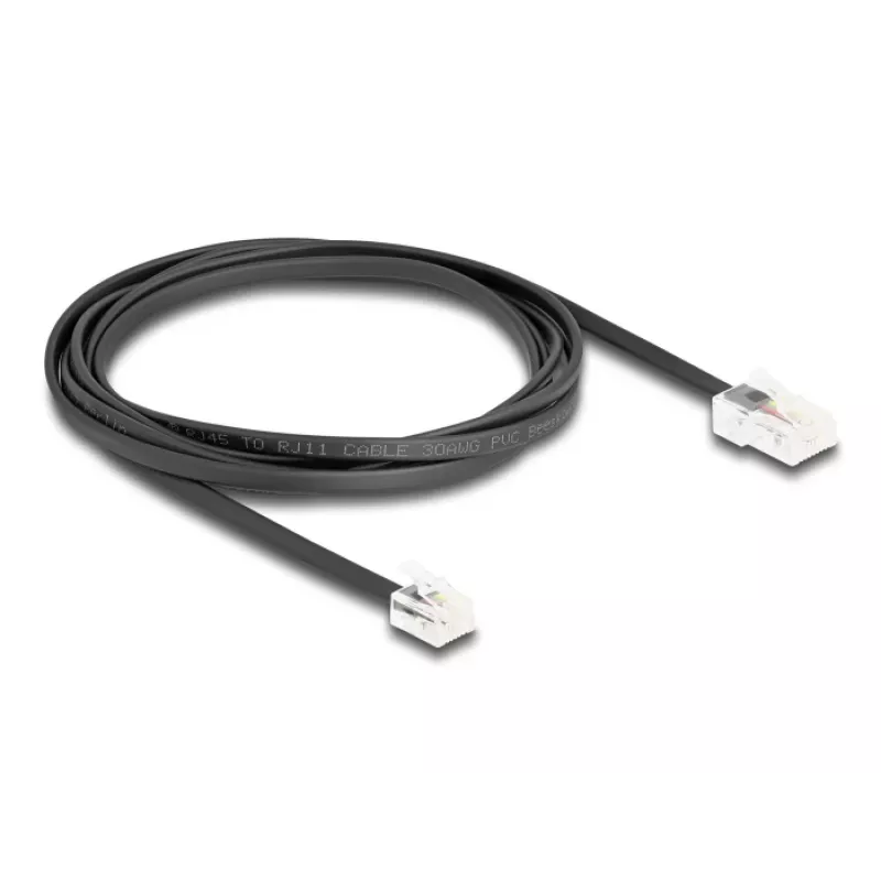Puhelinkaapeli DeLOCK 88036 RJ45 - RJ11 2 m musta