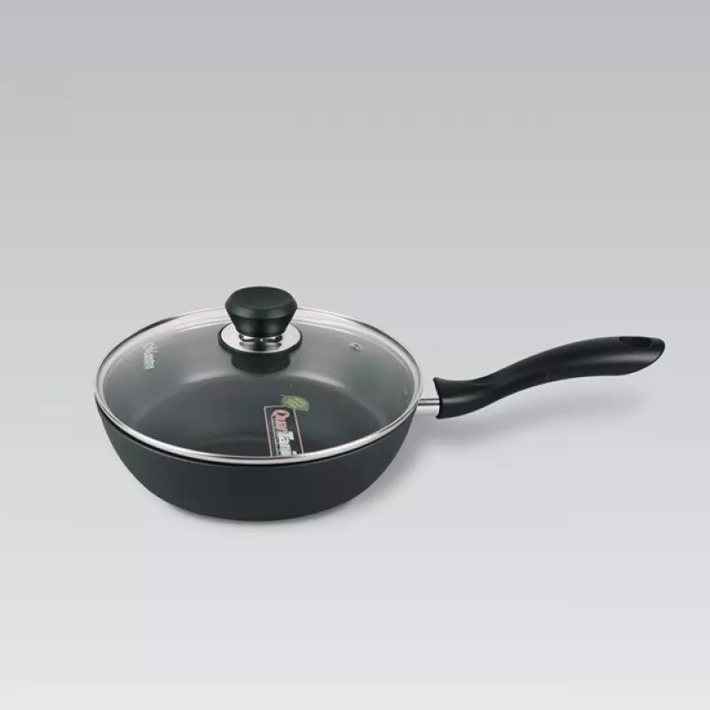 Maestro MR-1205-28 paistinpannu kannella, 28 cm, musta